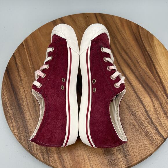 Keen Coronado III Shoes Womens Size 9 Red Leather Casual Comfort Walking Sneaker - Picture 6 of 9